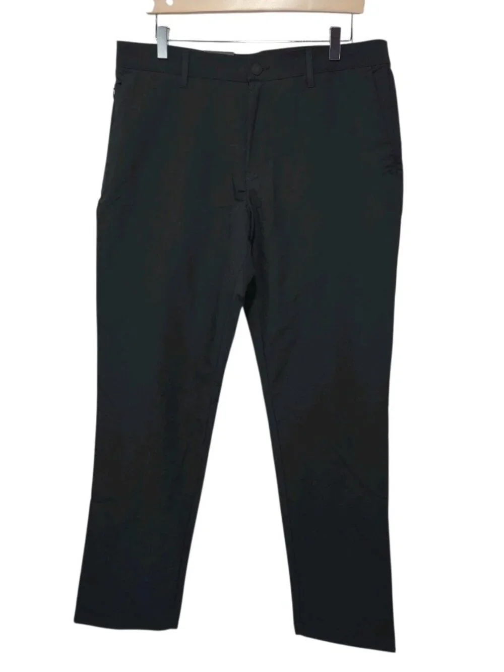 Banana Republic Flat Front Lightweight Pant Men's 34 x 30 Black Color